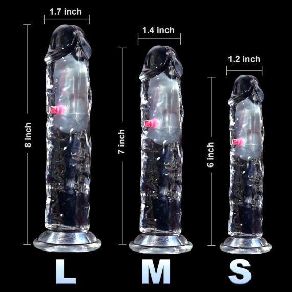 Realistic Clear Vibrating G-Spot Dildo in Pakistan - Image 2