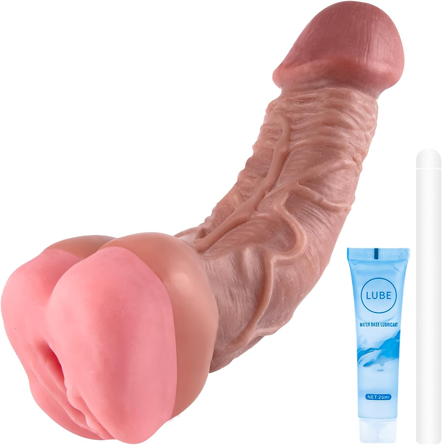 8 Inch Dildo 2 in 1 Realistic Dildo Male Masturbator in Pakistan