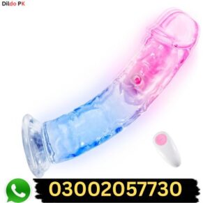 Realistic Clear Vibrating G-Spot Dildo in Pakistan