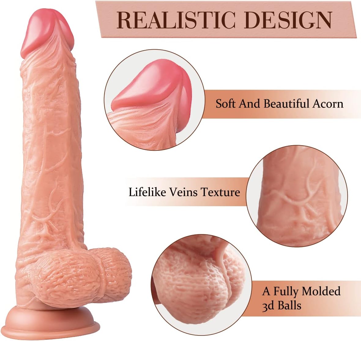 9 Inch Realistic Dildo Adult Sex Toys in Pakistan