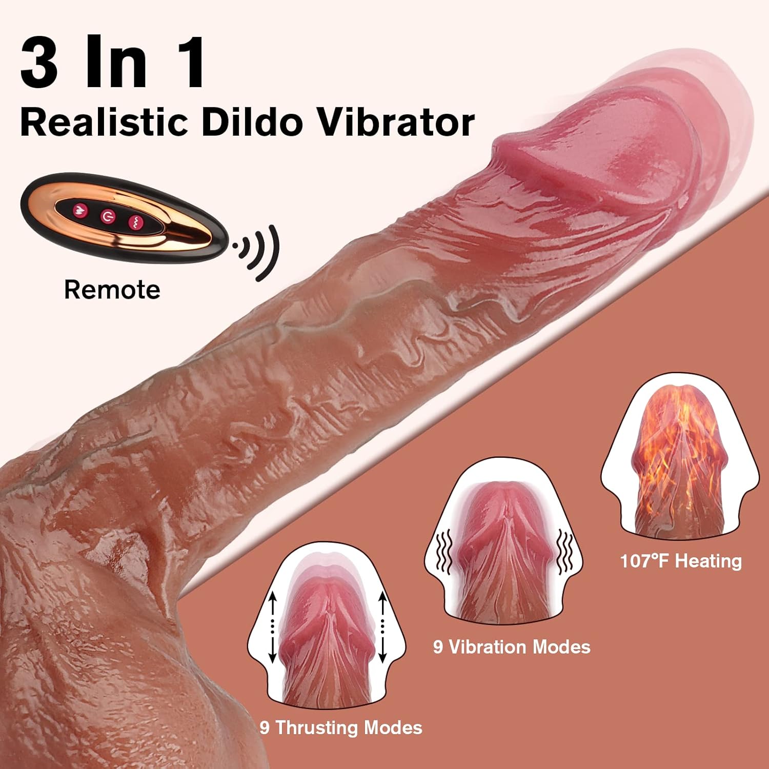 App Control Realistic Dildo Sex Toy in Pakistan