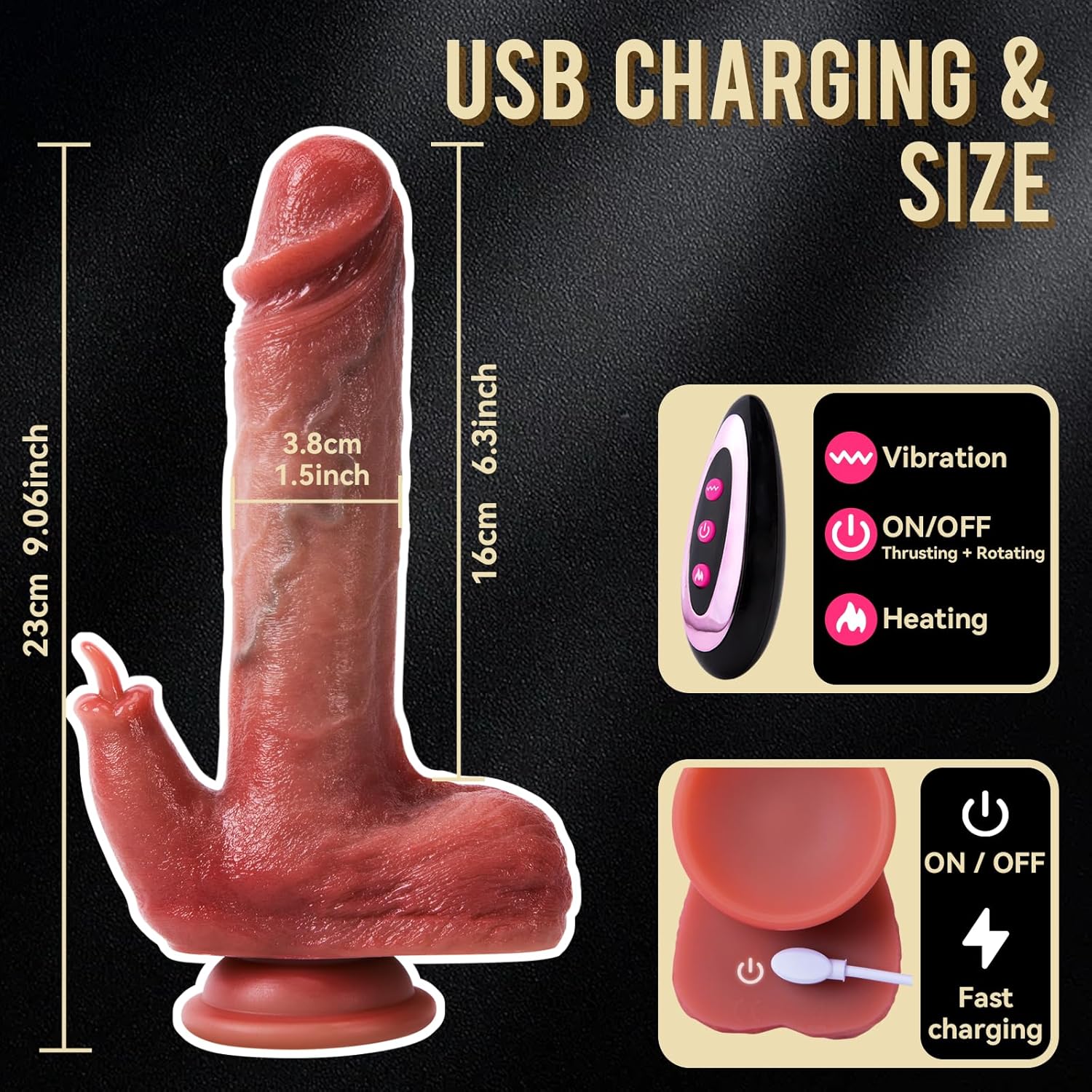 Best Realistic Dildo Sex Toy Vibrator in Pakistan